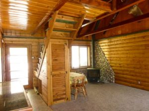 Interior log siding