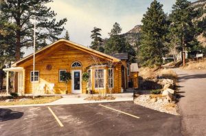 Log sided home in the mountains