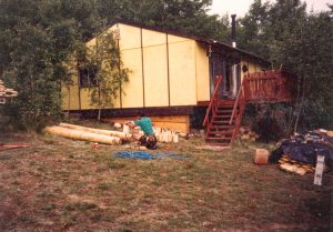 Remodel with log siding and Timberline log corners in the mountains above Fairplay, CO