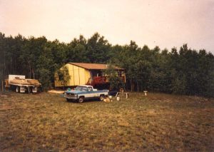 Remodel with log siding and Timberline log corners in the mountains above Fairplay, CO