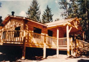 Remodel with log siding and Timberline log corners in the mountains above Glenhaven CO