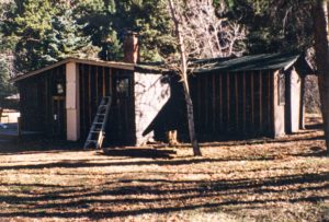 Remodel with log siding and Timberline log corners at the Rockmont Cottages in Estes Park CO.